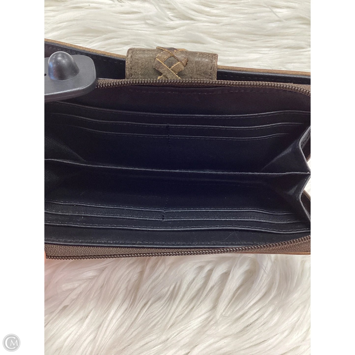 Wallet Leather By Myra, Size: Large