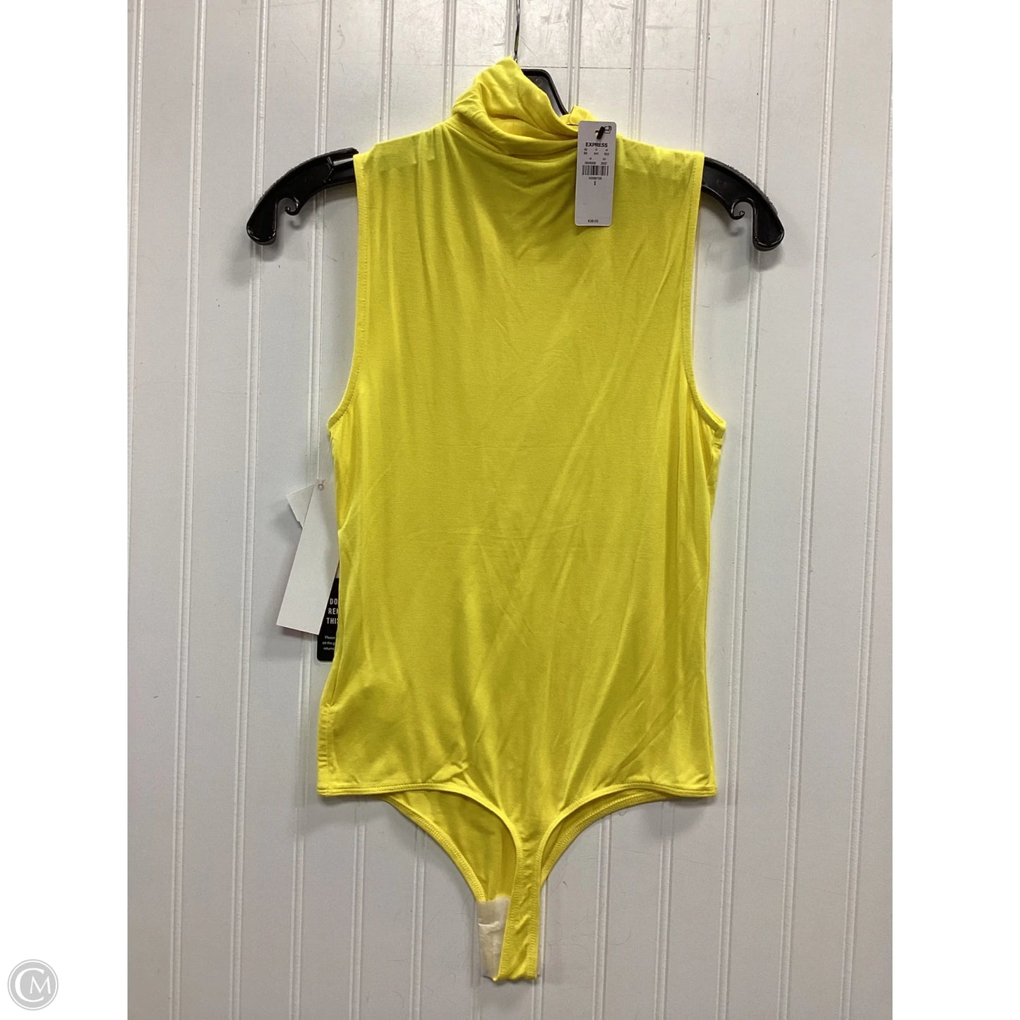 Bodysuit By Express In Yellow, Size: S