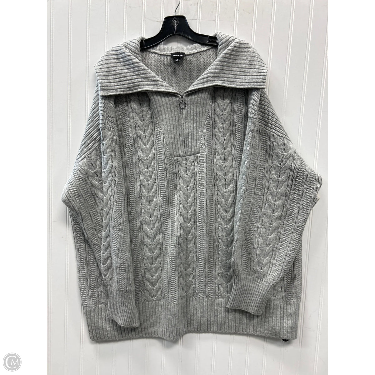 Sweater By Torrid In Grey, Size: 3x