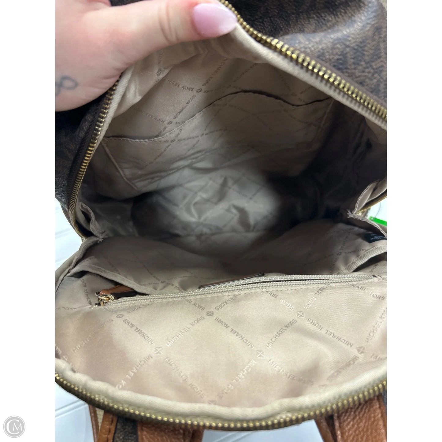 Backpack Designer By Michael Kors, Size: Large