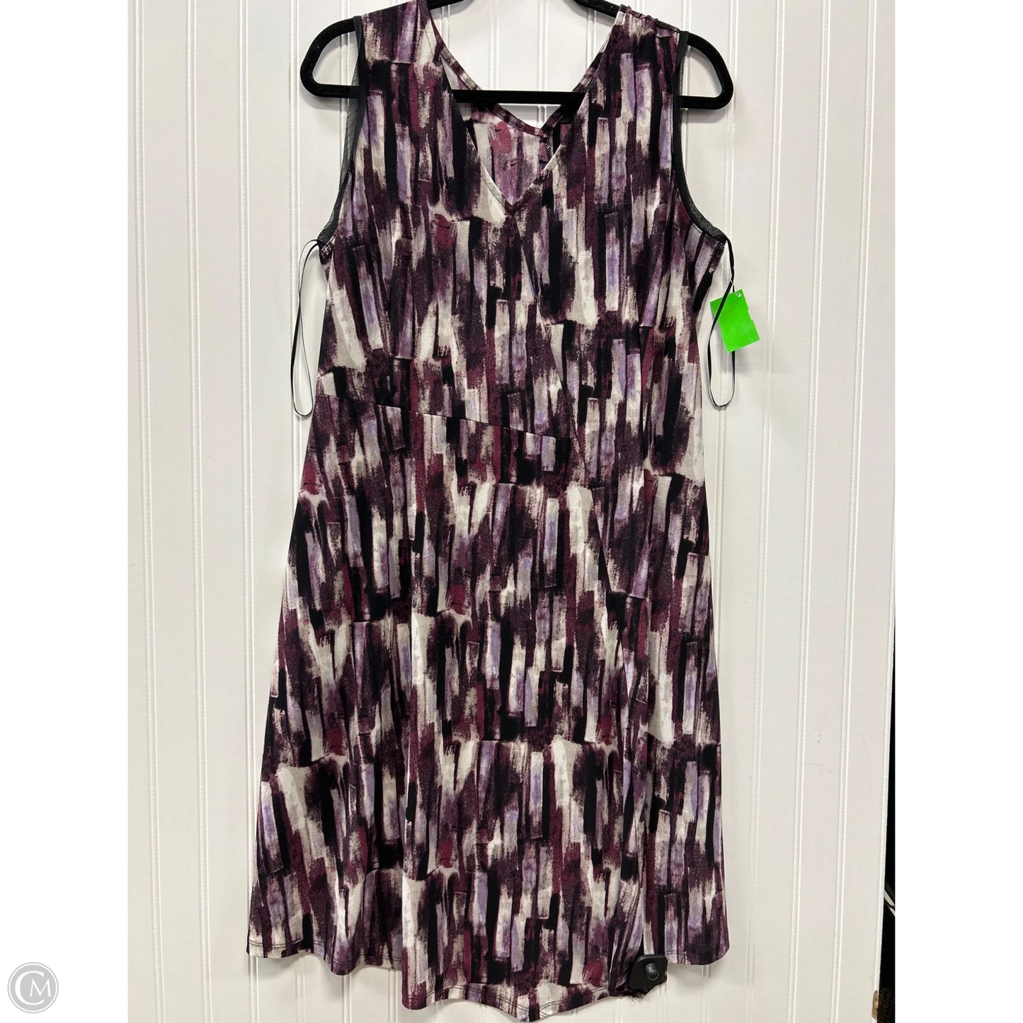 Dress Casual Midi By Simply Vera In Purple, Size: L