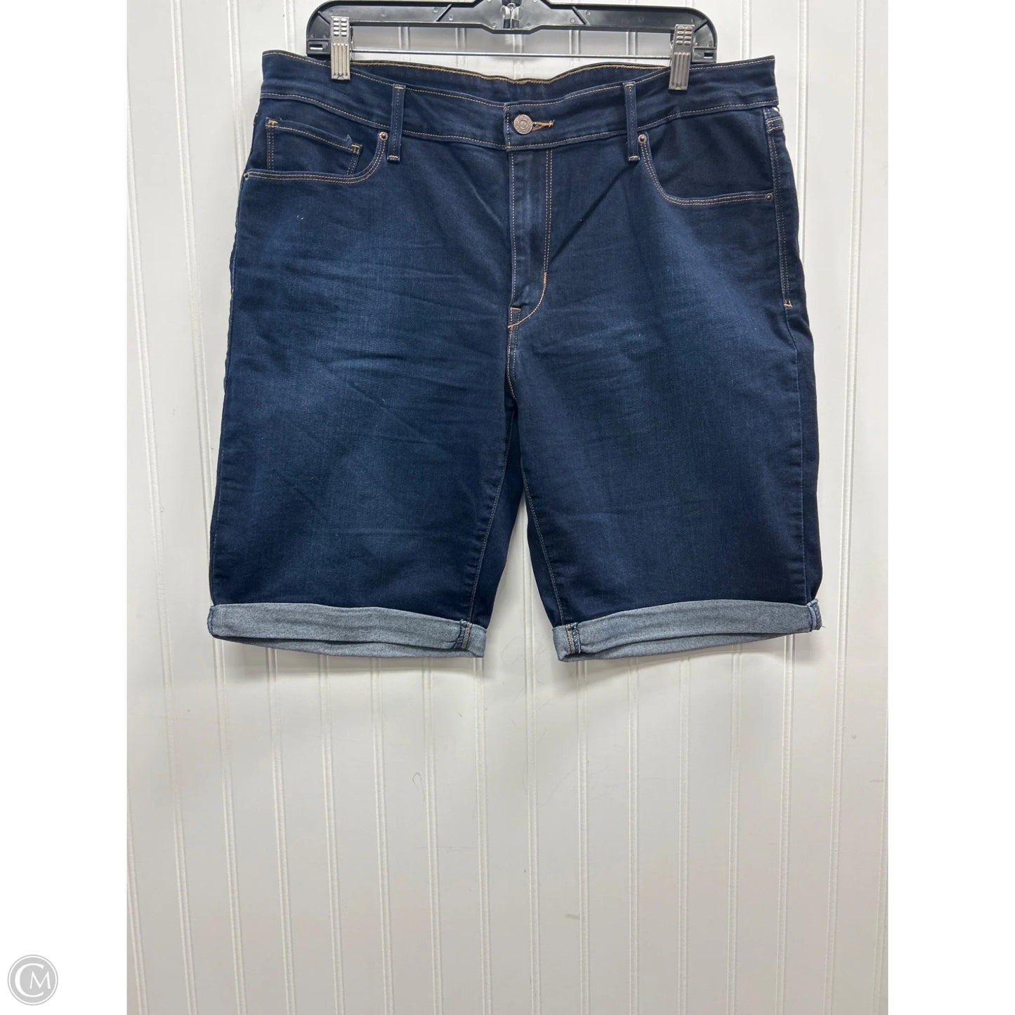 Shorts By Levis In Blue Denim, Size: 14