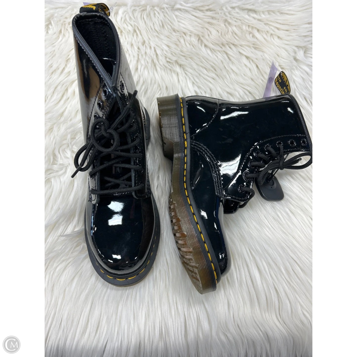 Boots Combat By Dr Martens In Black, Size: 6 NEW