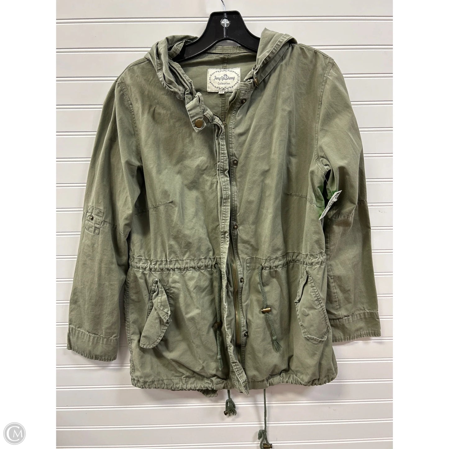 Blouse 3/4 Sleeve By Clothes Mentor In Green, Size: M