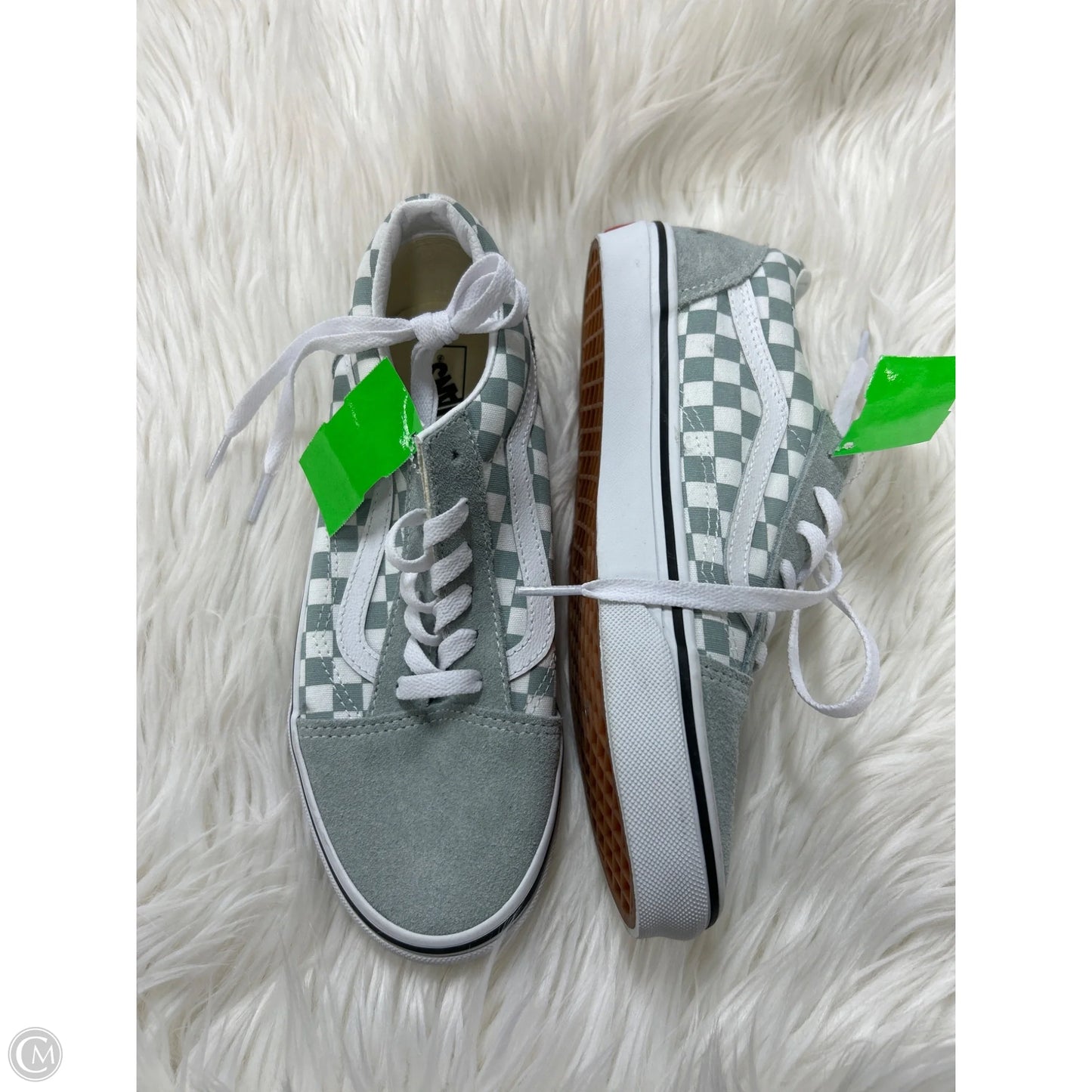 Shoes Sneakers By Vans In Green, Size: 6.5