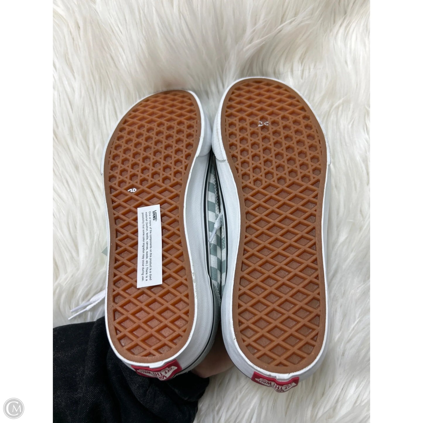 Shoes Sneakers By Vans In Green, Size: 6.5