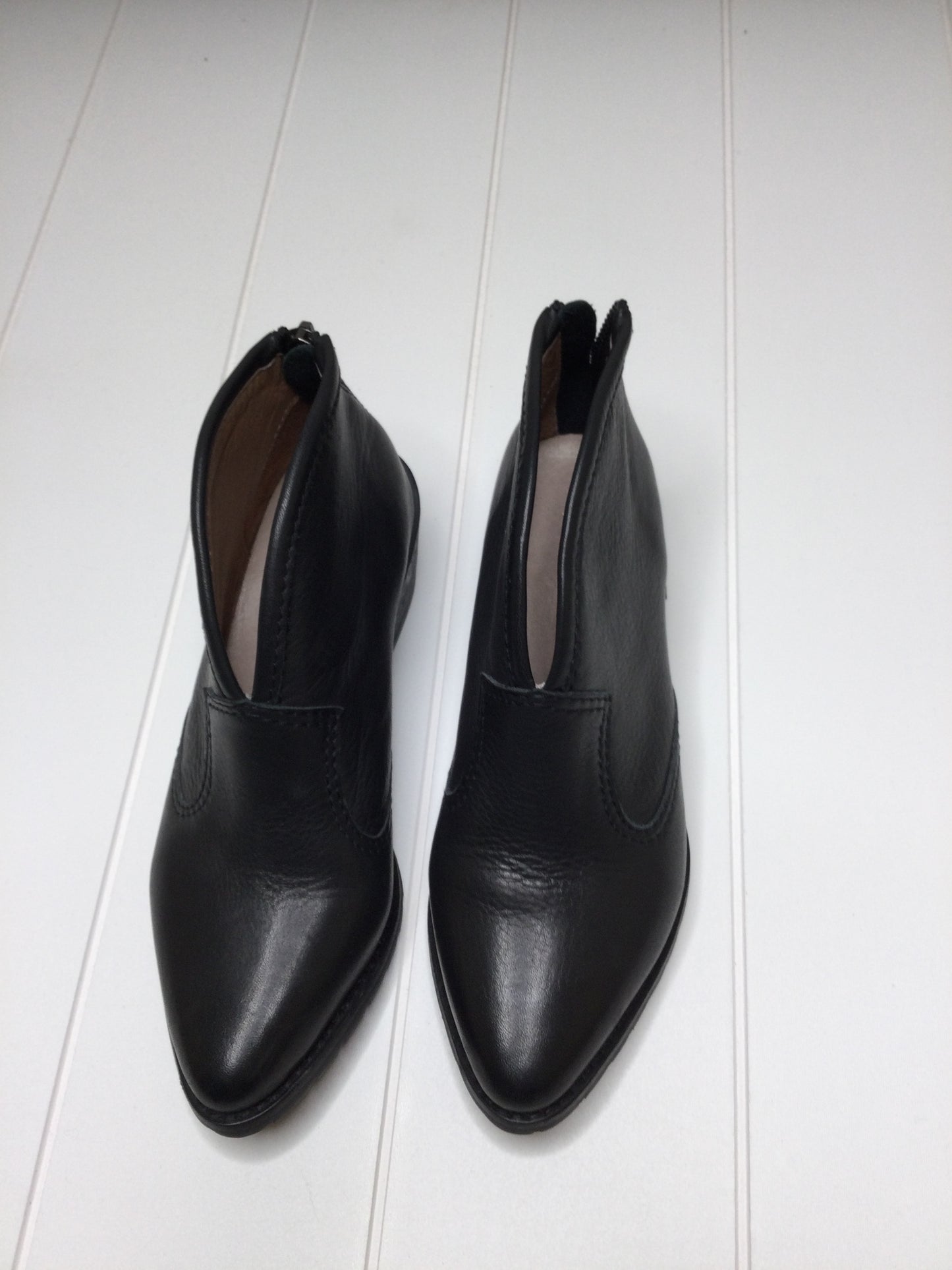 Boots Ankle Heels By All Black Size: 5