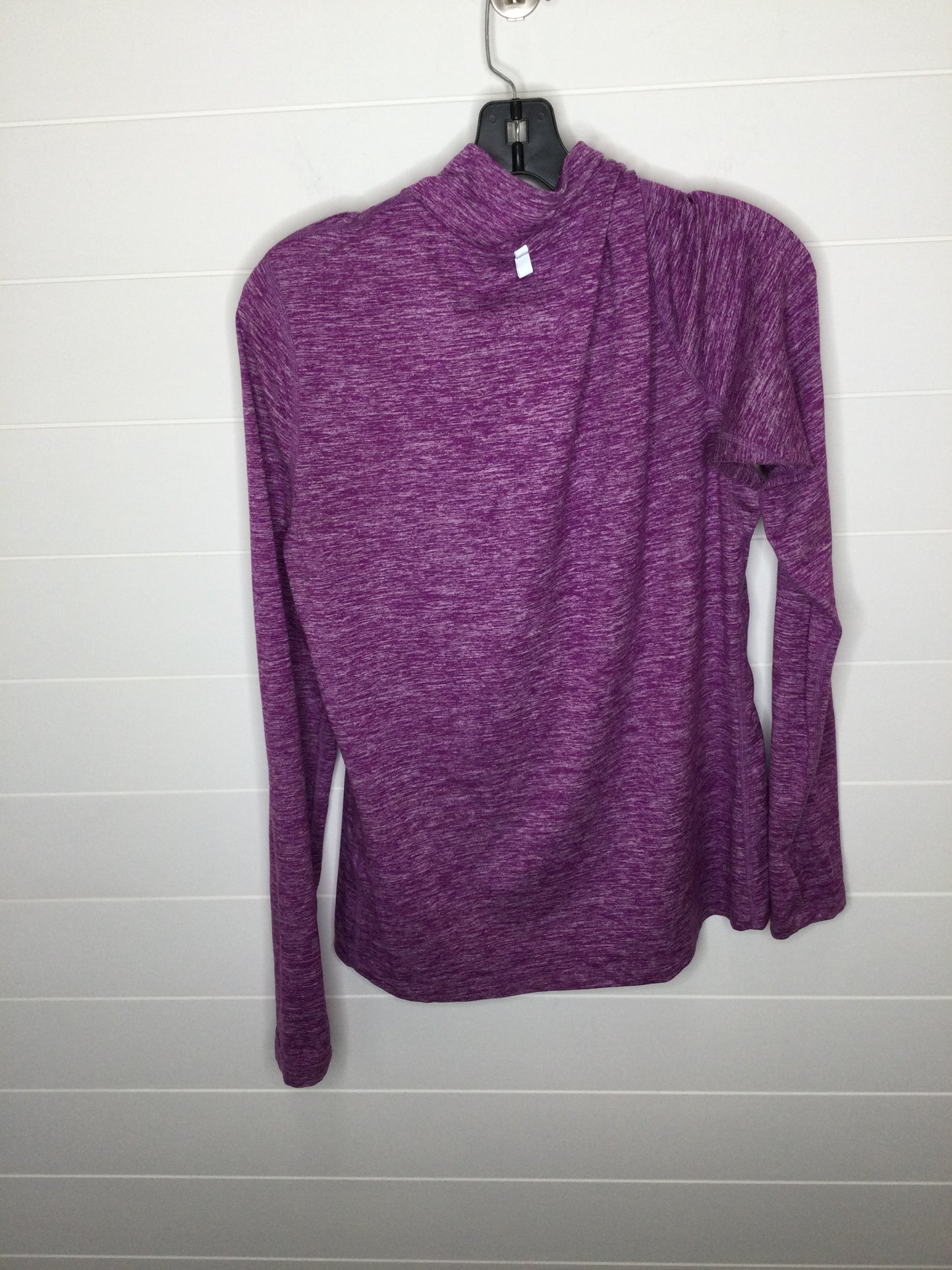 Athletic Top Long Sleeve Collar By Nike Apparel  Size: M