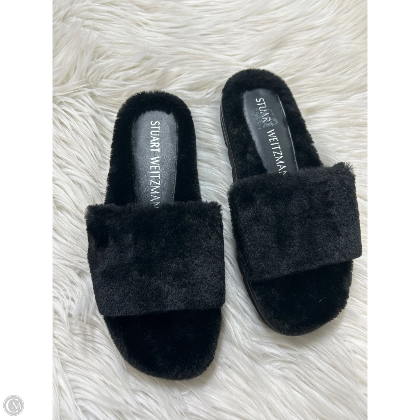 Sandals Designer By Stuart Weitzman In Black, Size: 9.5
