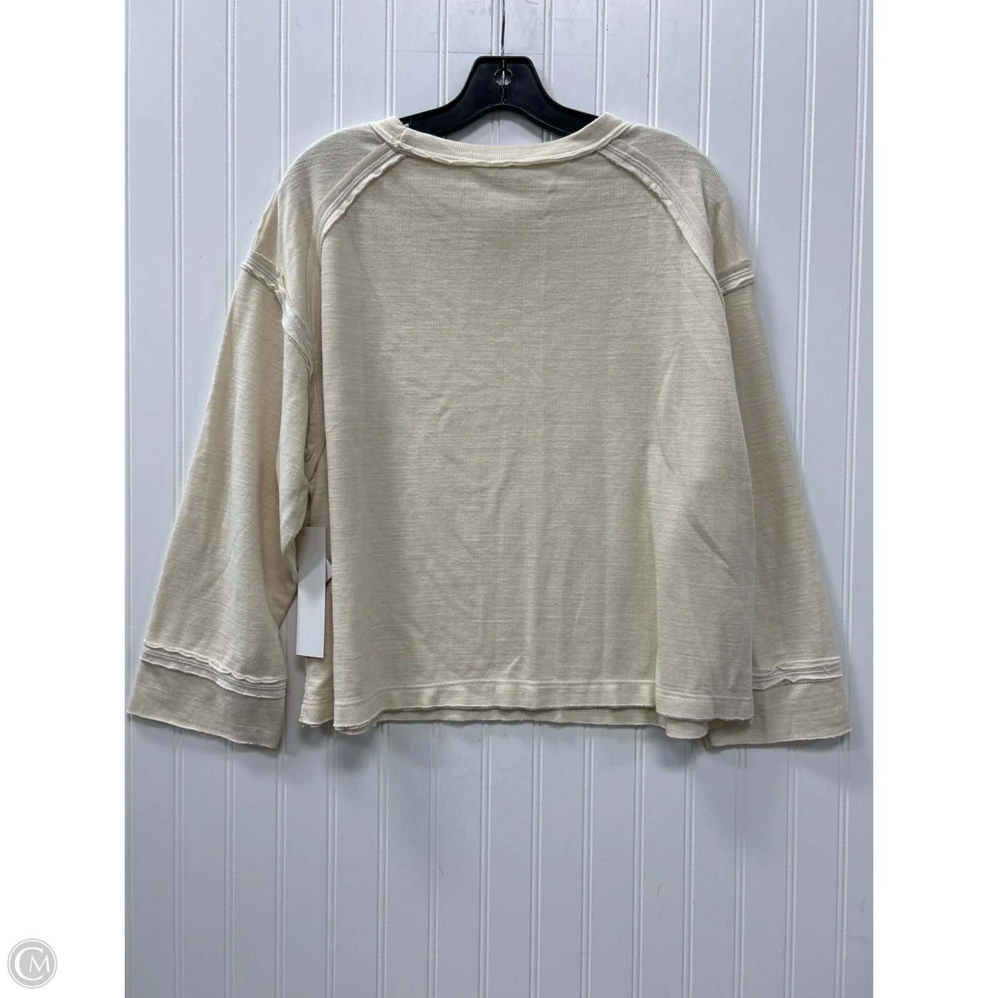Top Long Sleeve By By Together In Cream, Size: M