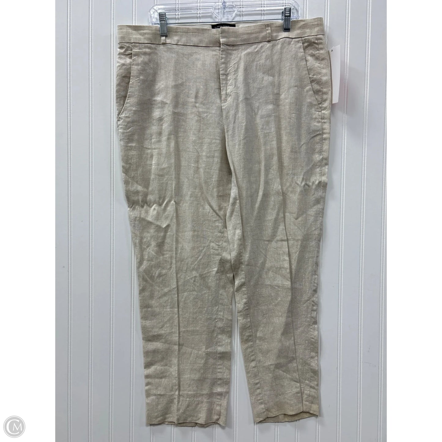 Pants Linen By Banana Republic In Cream, Size: 14