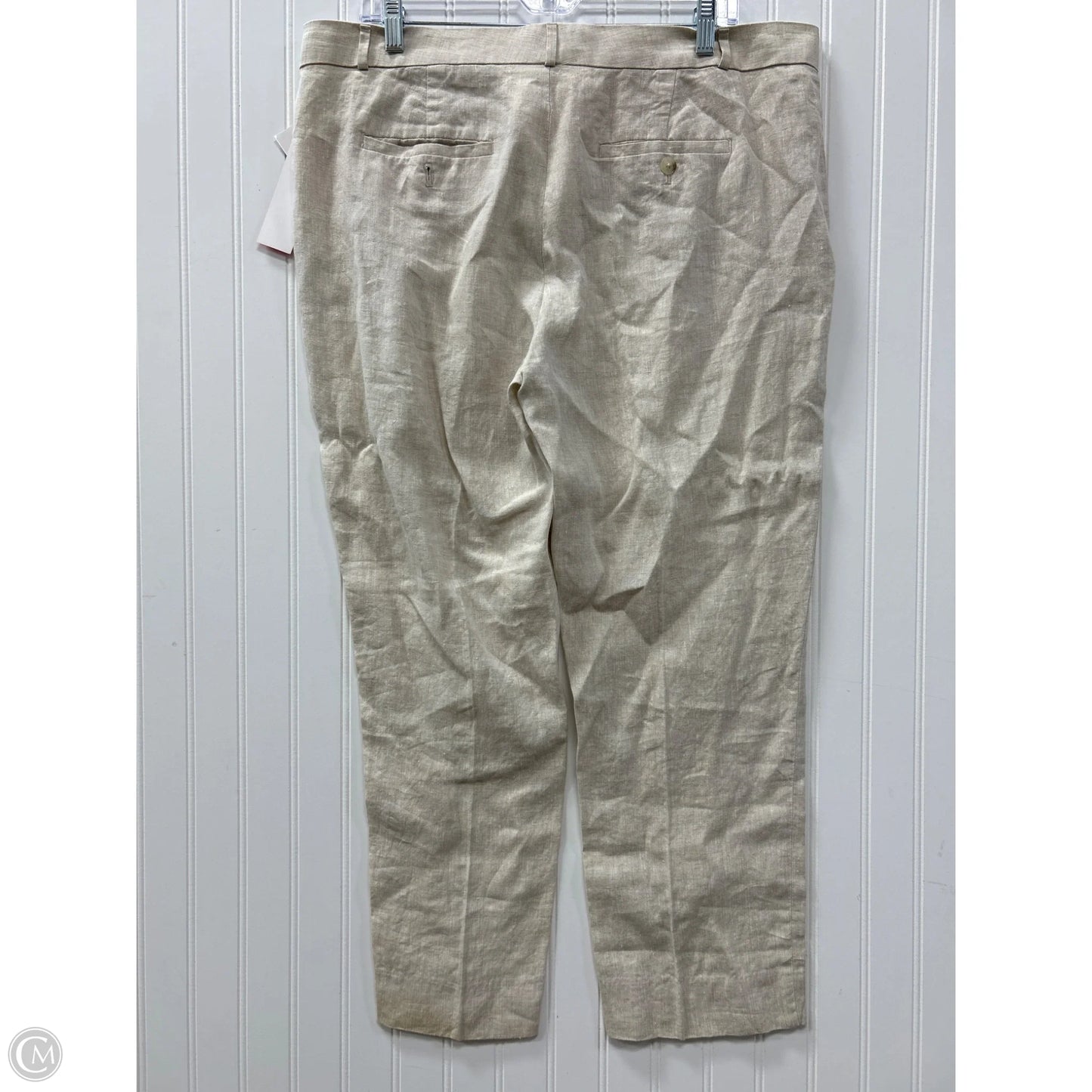 Pants Linen By Banana Republic In Cream, Size: 14