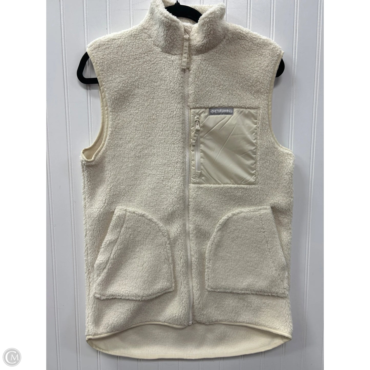 Vest Faux Fur & Sherpa By Columbia In Cream, Size: S
