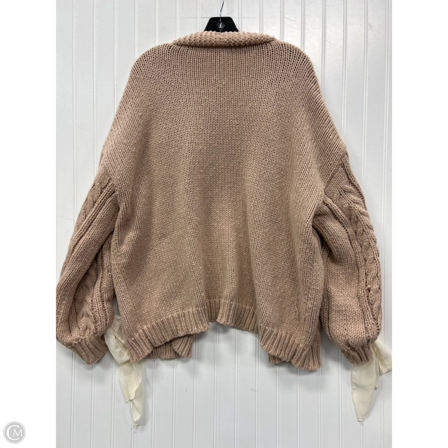 Sweater Cardigan By Arula In Pink, Size: 2x