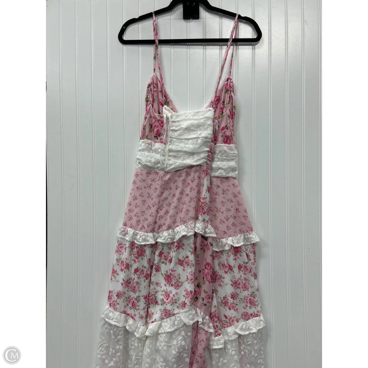 Dress Casual Maxi By Arula In Pink & White, Size: 2x