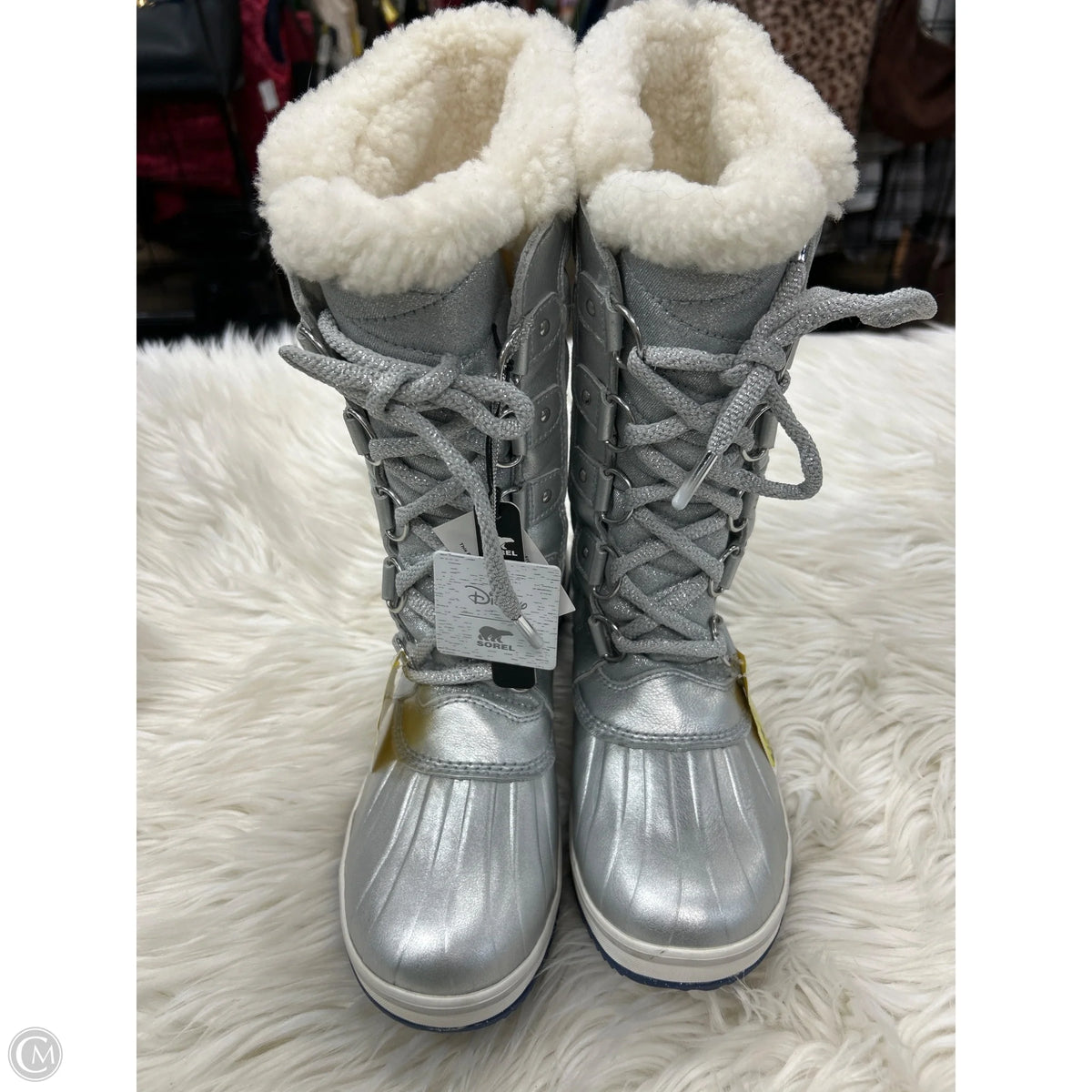 Boots Snow By Sorel In Silver, Size: 9.5