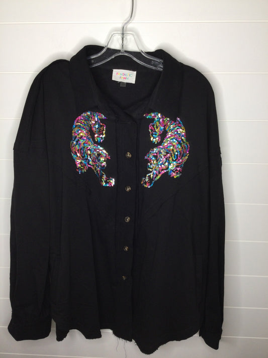 Top Long Sleeve By Fantastic Fawn  Size: L