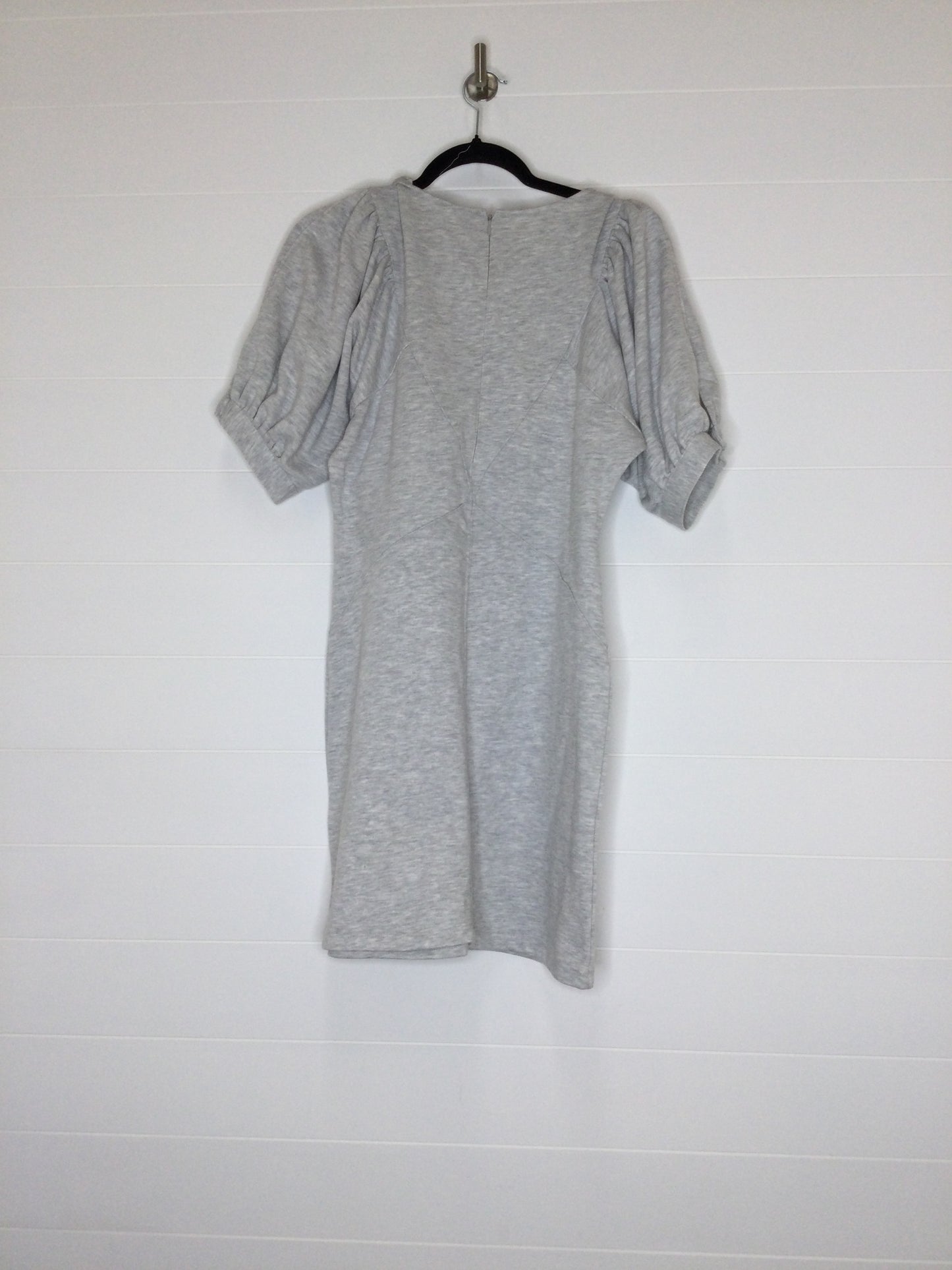 Grey & White Dress Casual Midi Express, Size S