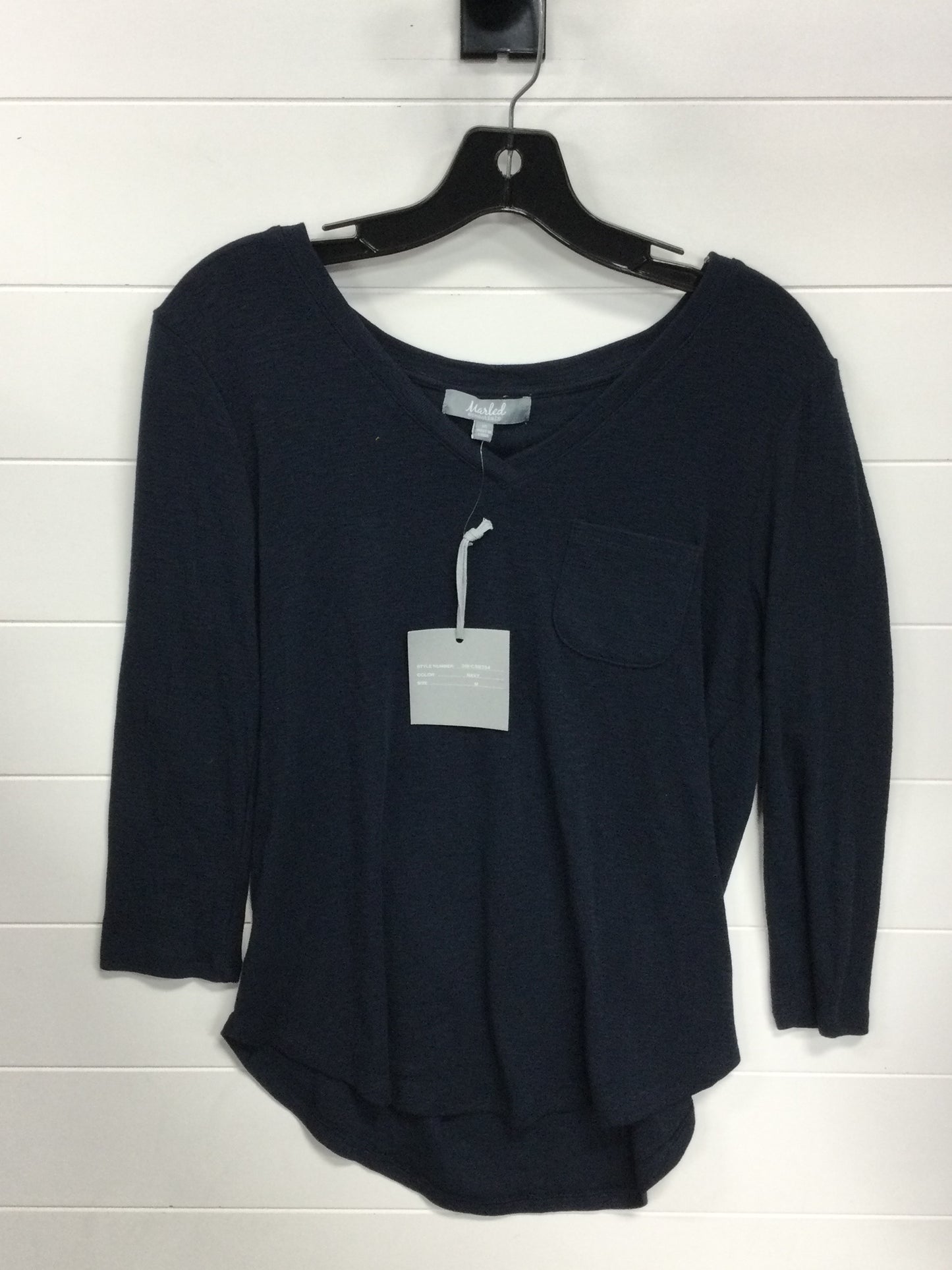 Top Ls By Marled In Navy, Size:M