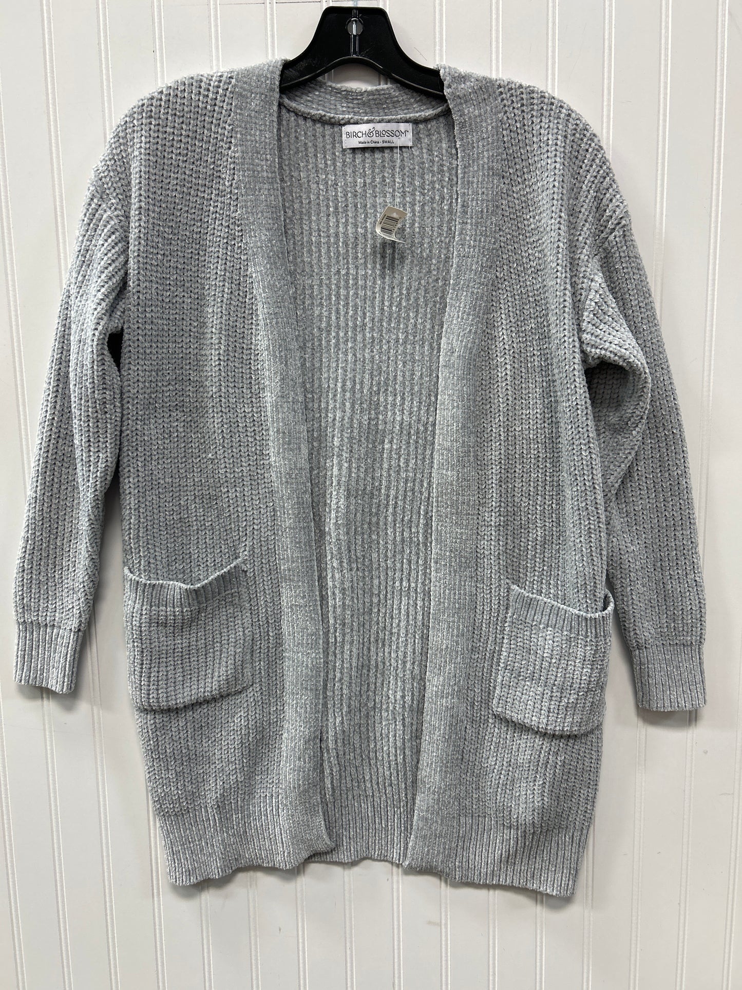 Sweater Cardigan By Clothes Mentor In Grey, Size:S