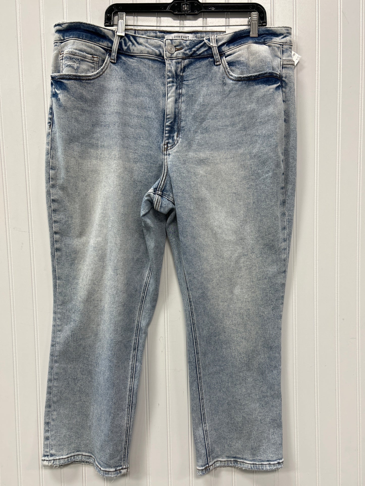 Jeans Straight By Vervet In Blue Denim, Size:24 NWT