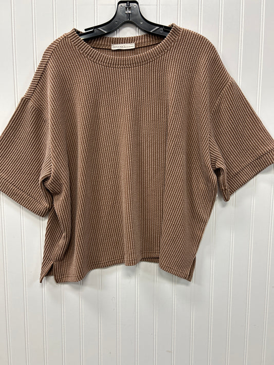 Shorts Set By Zenana In Brown, Size:L