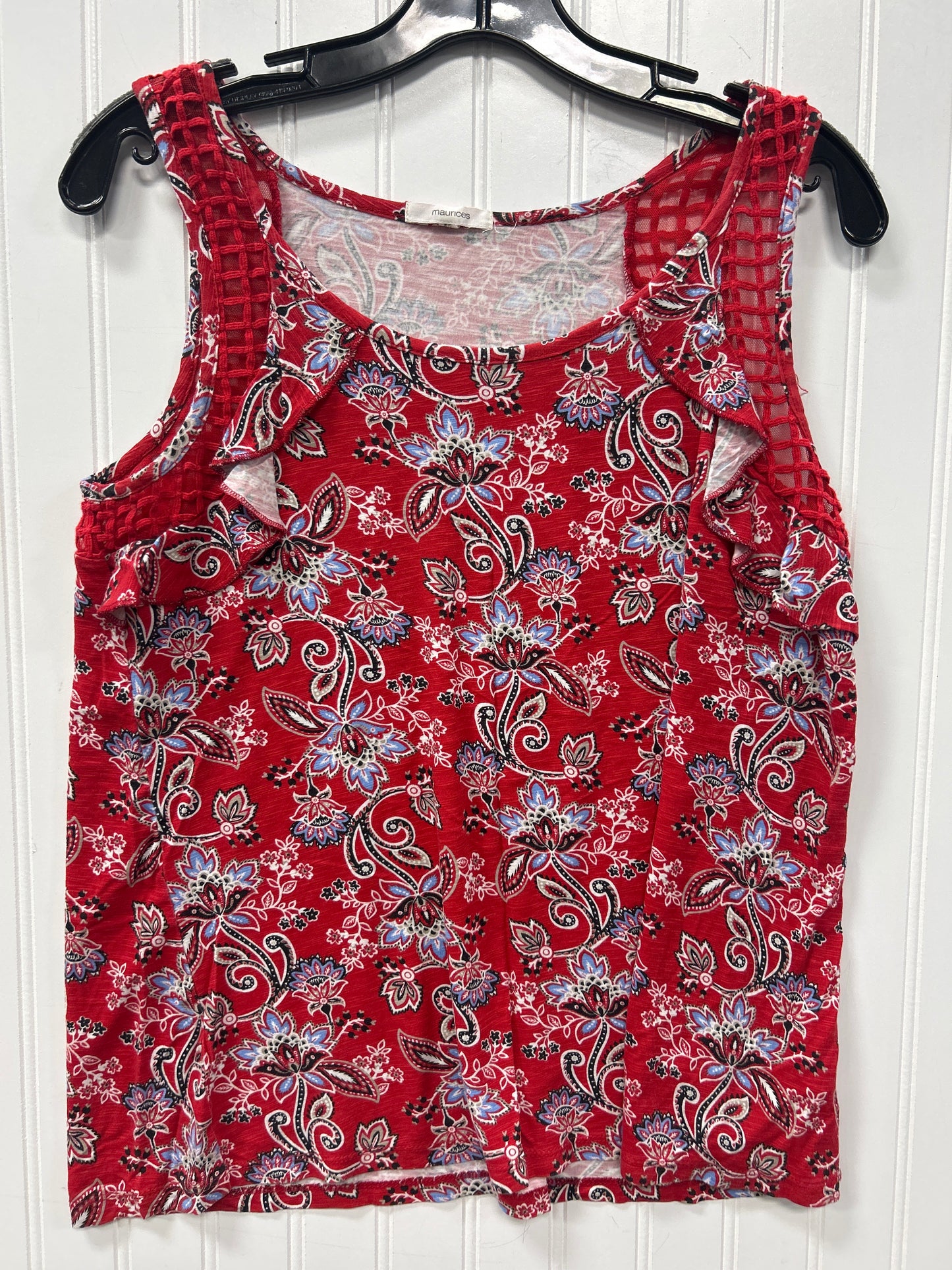 Top Sleeveless By Maurices In Red, Size:M