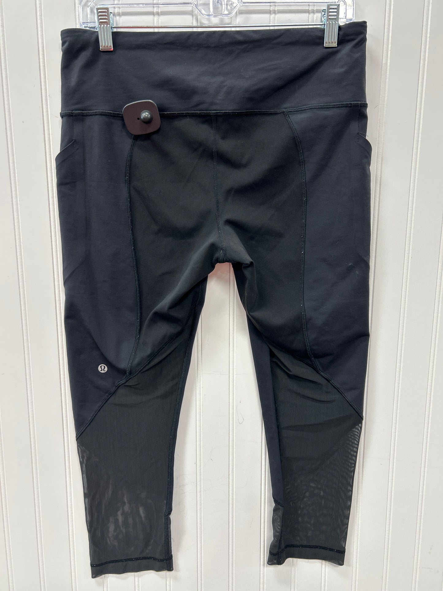Athletic Leggings Capris By Lululemon In Black, Size:10