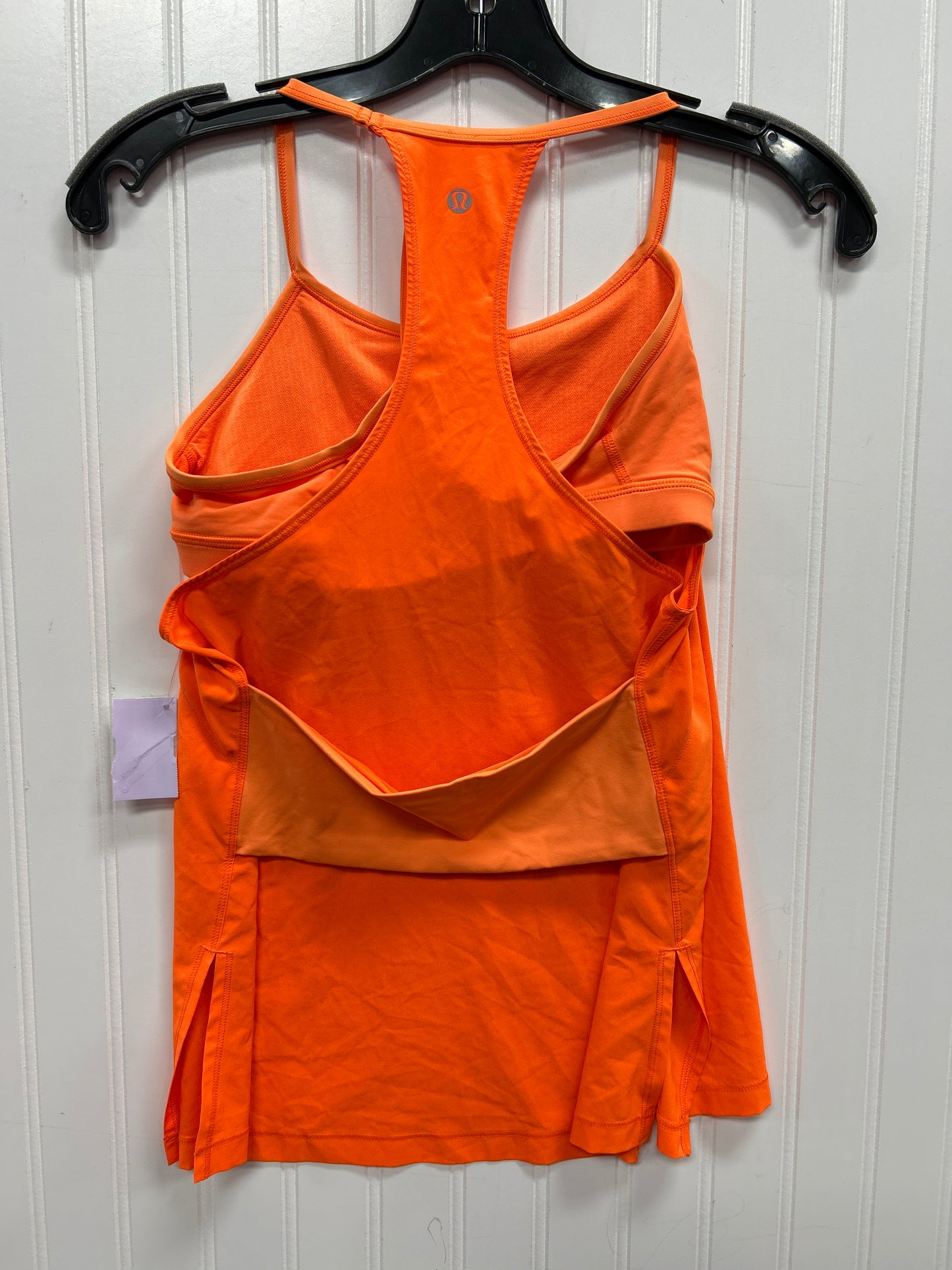 Athletic Tank Top By Lululemon In Orange, Size:Xs