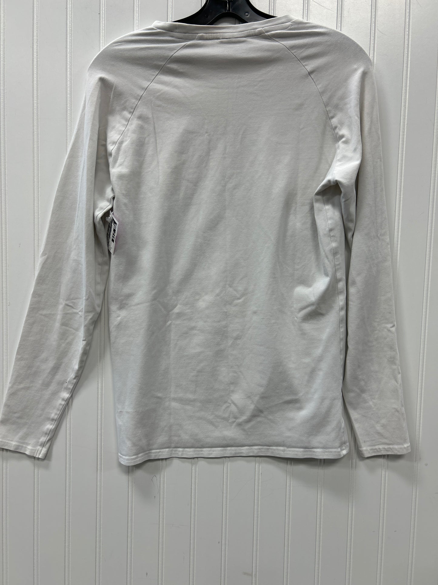 Athletic Top Ls Crewneck By Gym Shark In White, Size:S