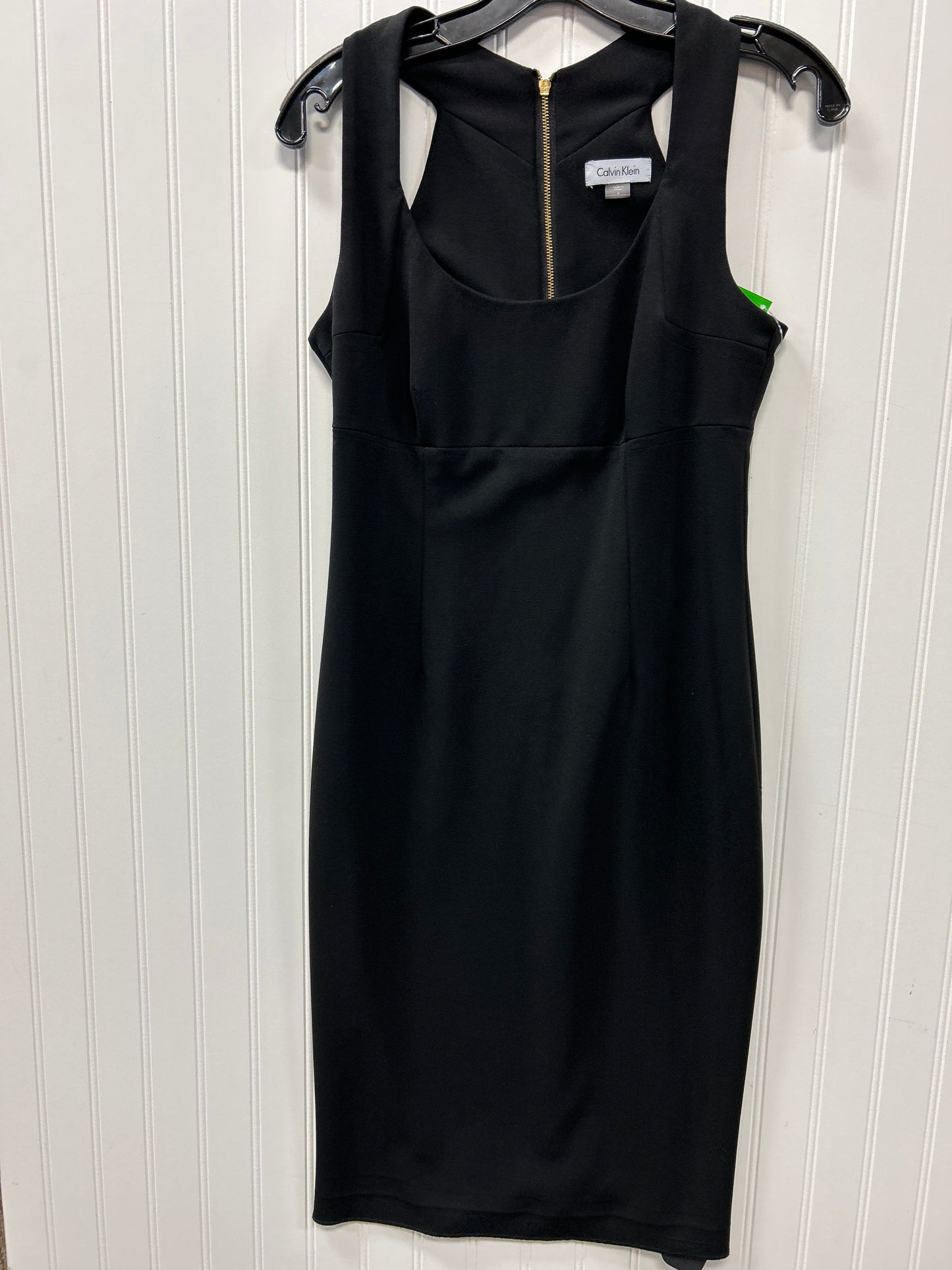 Dress Work By Calvin Klein In Black, Size:4