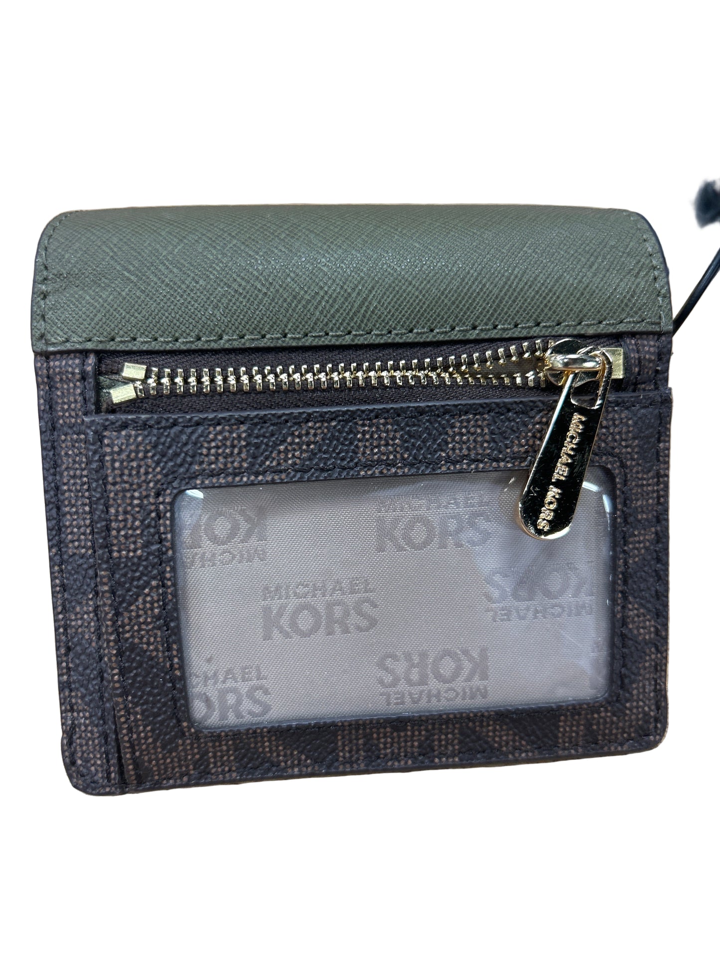 Wallet Designer By Michael Kors In Green, Size:Small