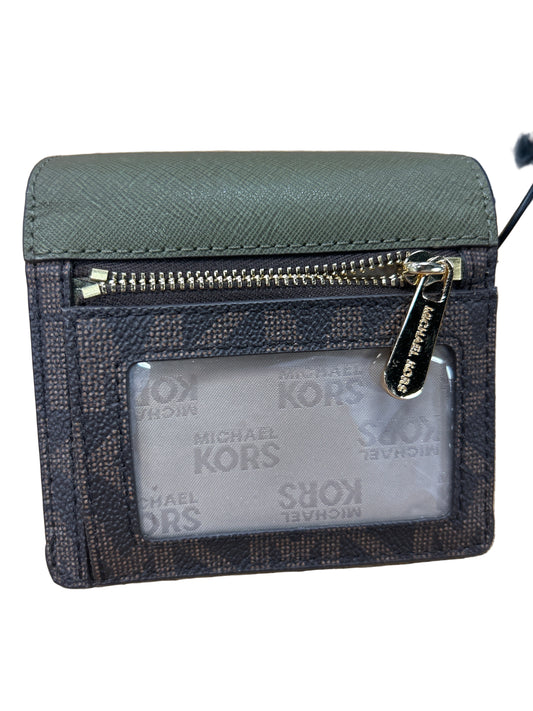 Wallet Designer By Michael Kors In Green, Size:Small