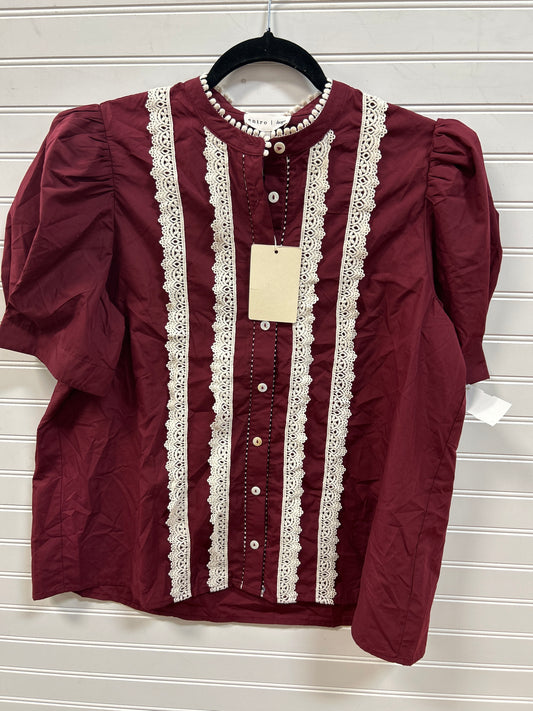 Blouse Ss By Entro In Red, Size:L