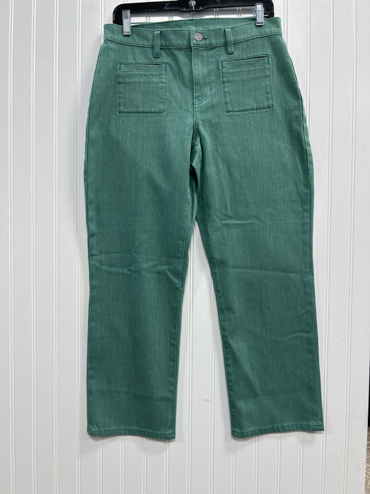 Jeans Straight By Cabi In Green Denim, Size:8