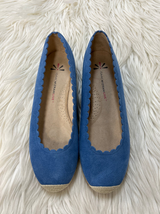 Shoes Flats By Isaac Mizrahi Live Qvc In Blue, Size:8.5