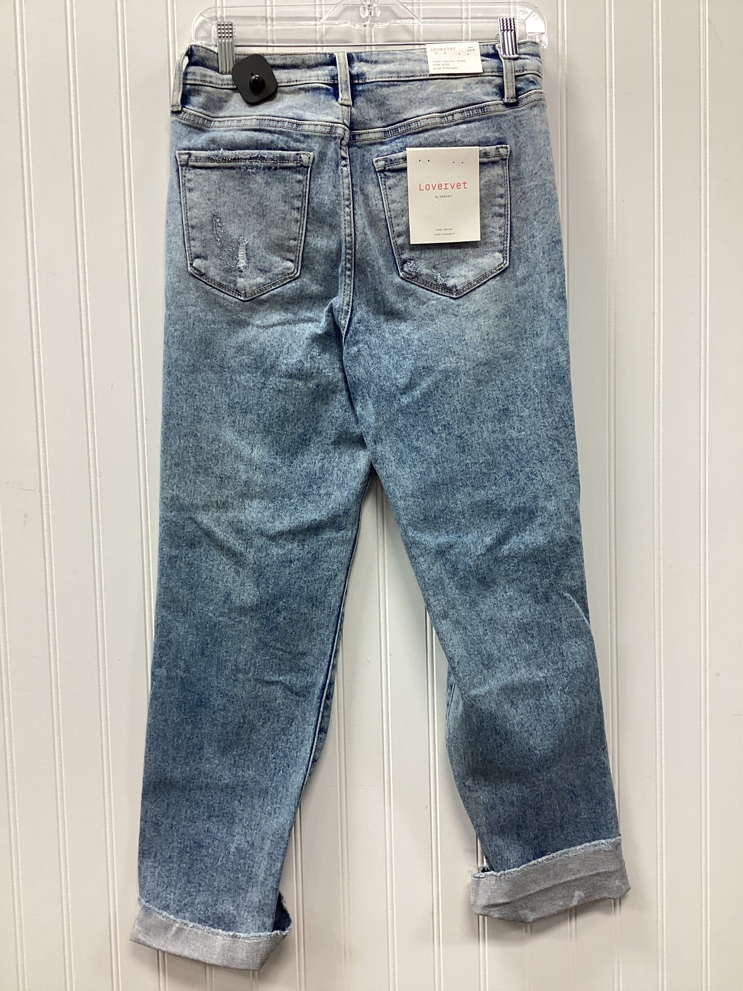 Jeans Straight By Vervet In Blue Denim, Size:6