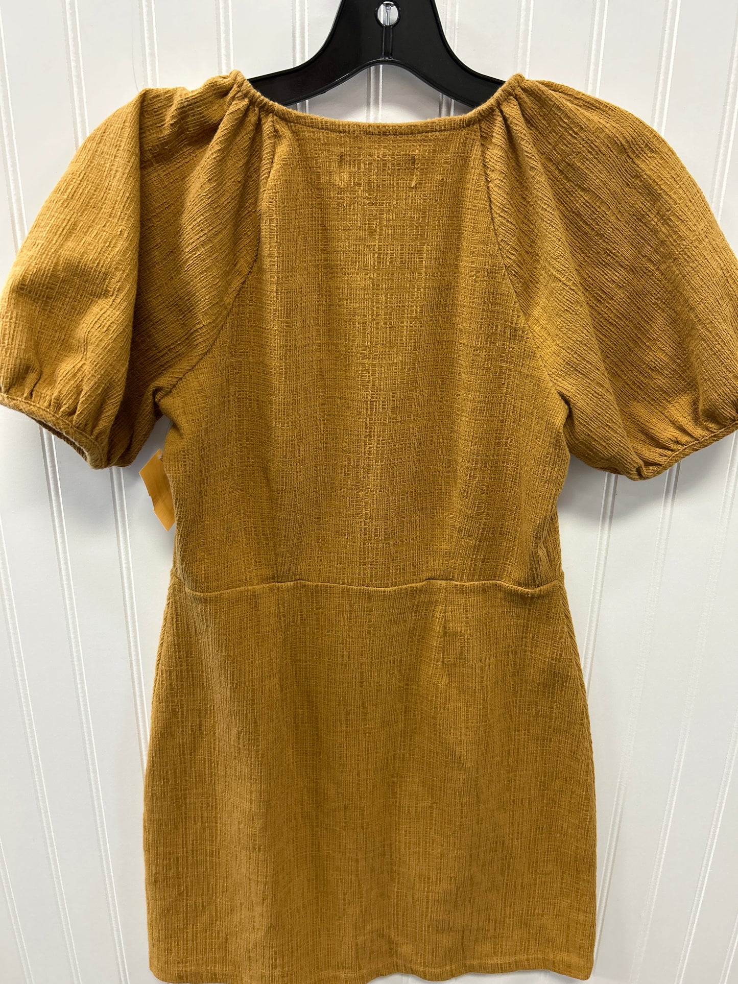 Dress Casual Midi By Madewell In Yellow, Size:Xs