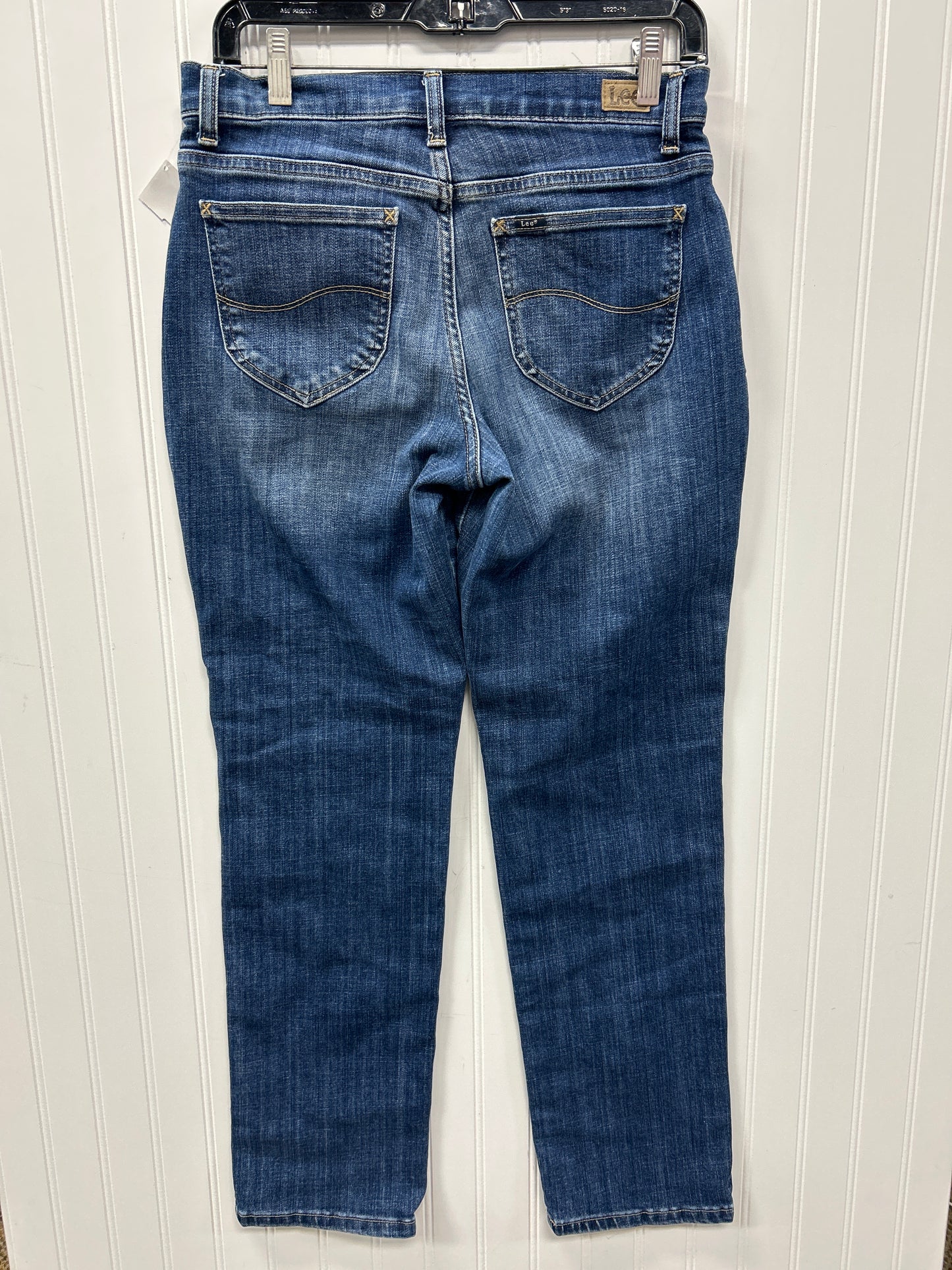 Jeans Straight By Lee In Blue Denim, Size:6