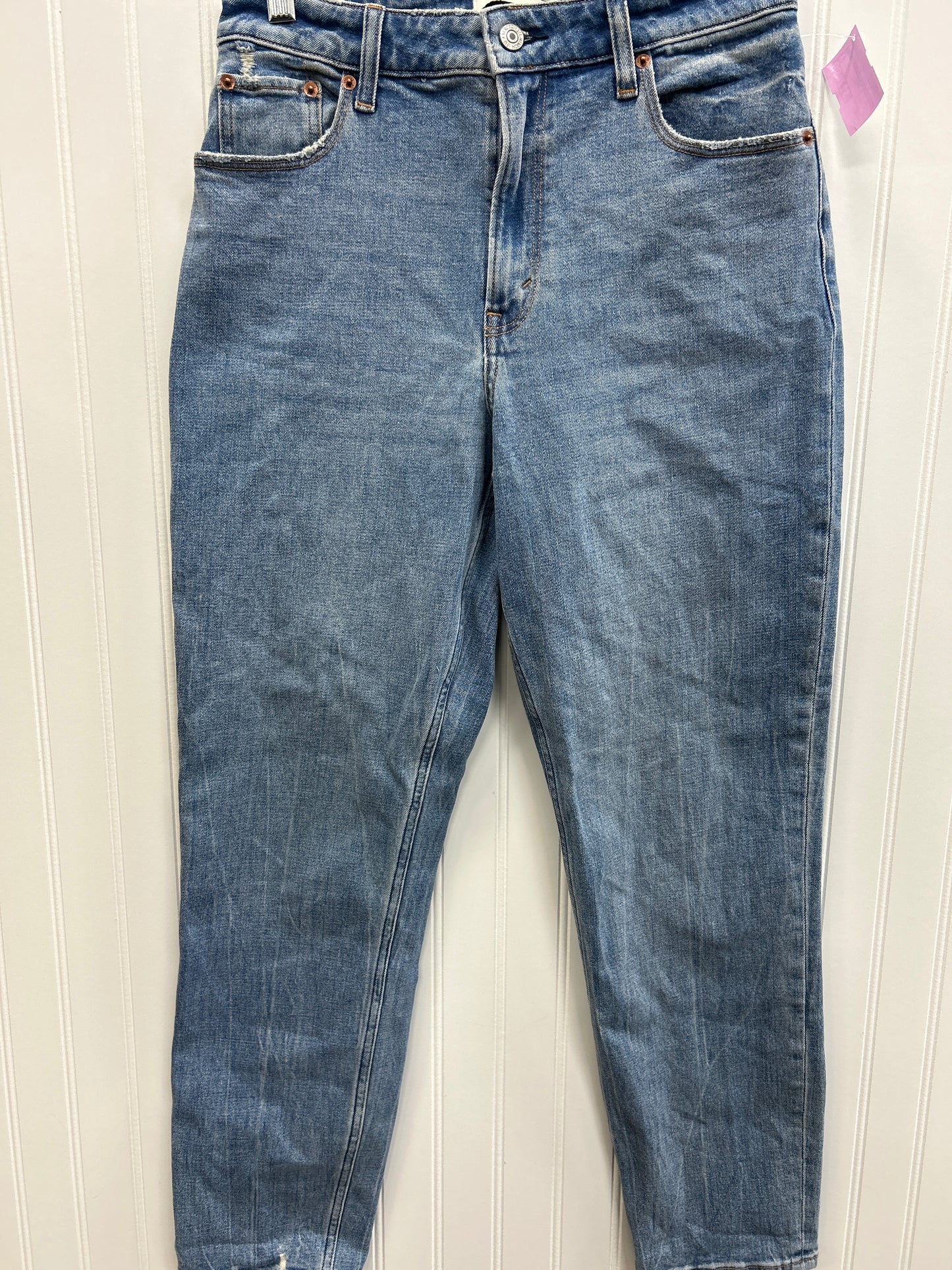 Jeans Straight By Abercrombie And Fitch In Blue Denim, Size:4L