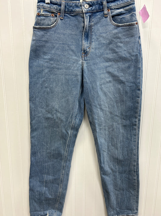 Jeans Straight By Abercrombie And Fitch In Blue Denim, Size:4L