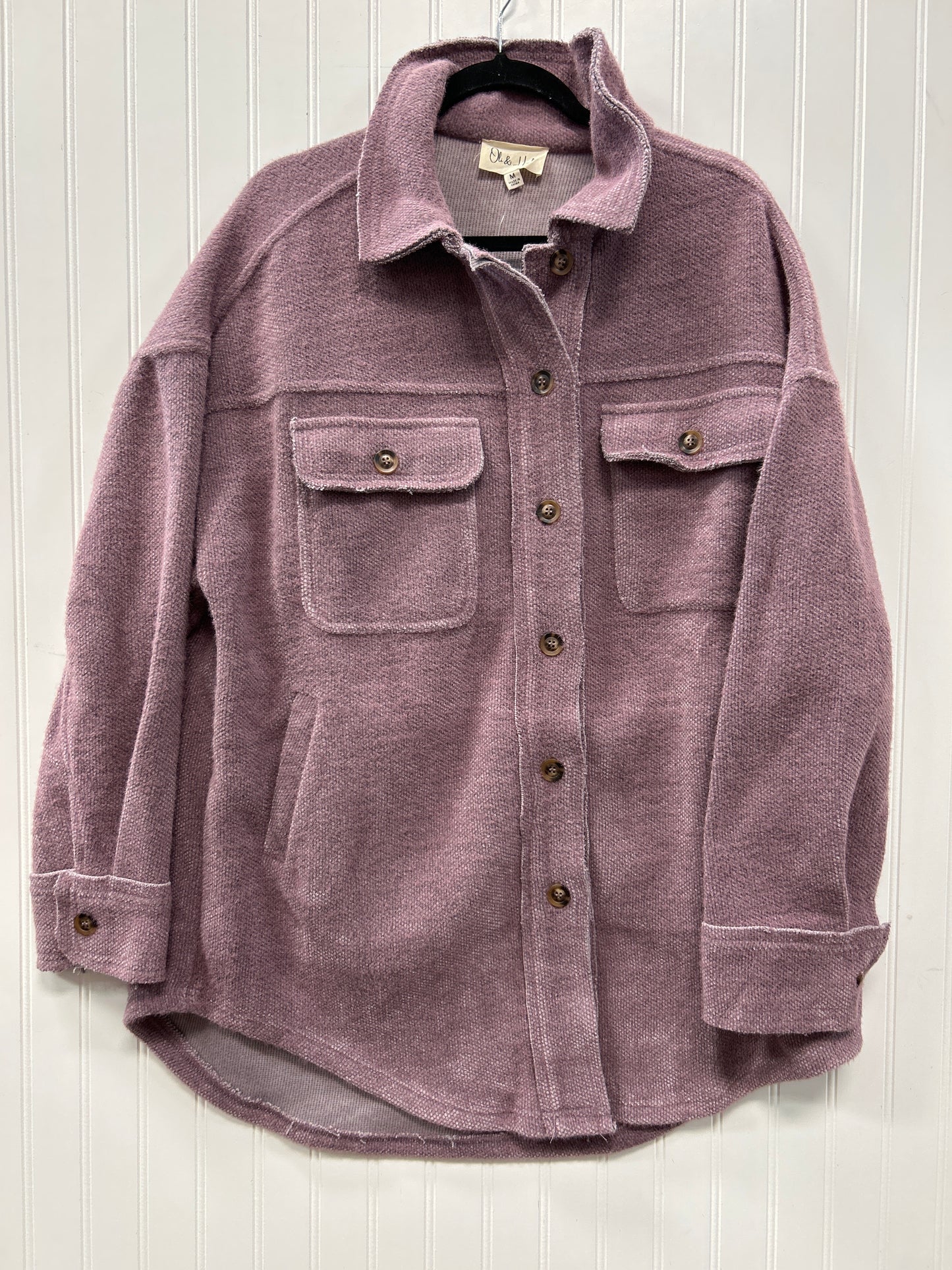 Jacket Fleece By Oli & Hali In Purple, Size:M