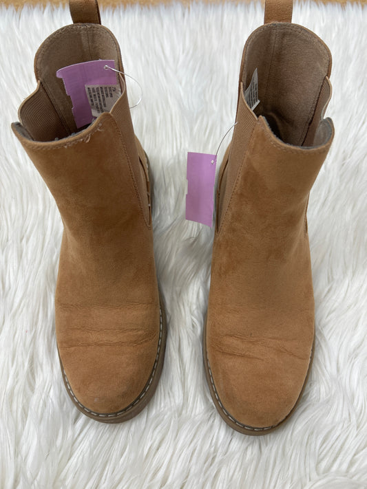 Boots Ankle Heels By Universal Thread In Brown, Size:7.5