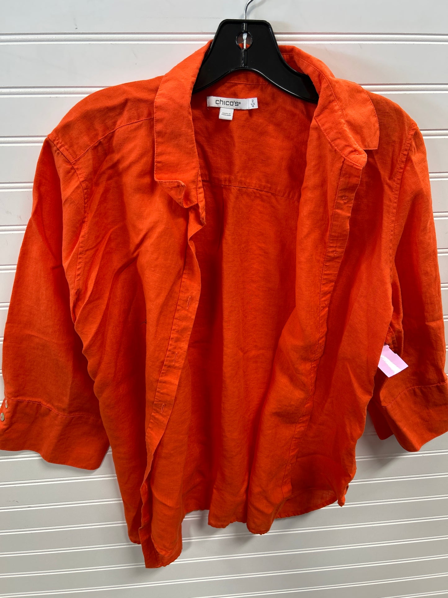 Top Ls By Chicos In Orange, Size:L