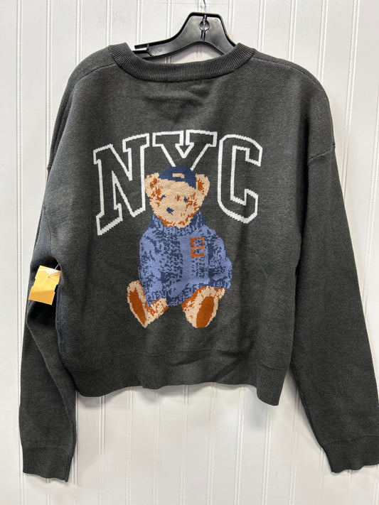 Cardigan By Grayson Threads In Grey, Size:L NWT