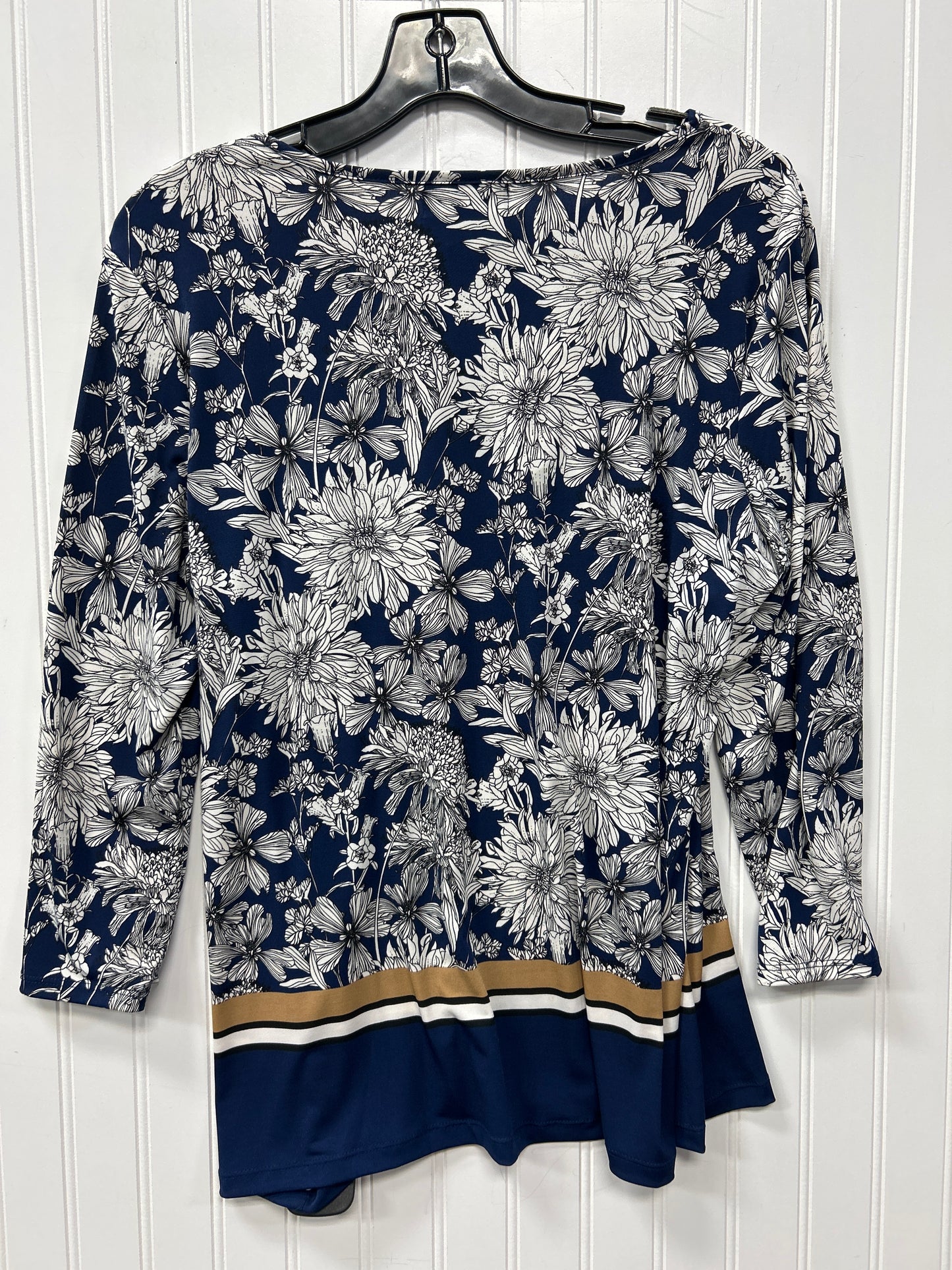 Top Ls By Liz Claiborne In Blue, Size:L