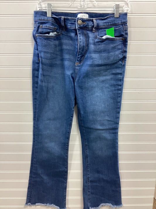 Jeans Boot Cut By Loft In Blue Denim, Size:8