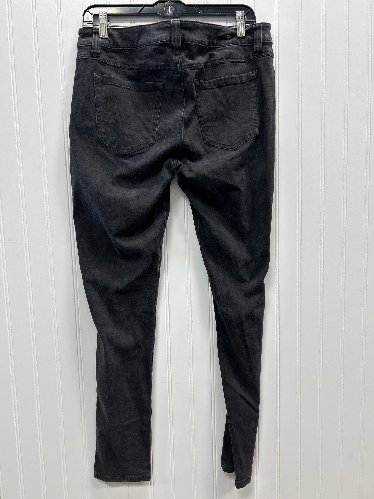 Jeans Skinny By Cabi In Black Denim, Size:10