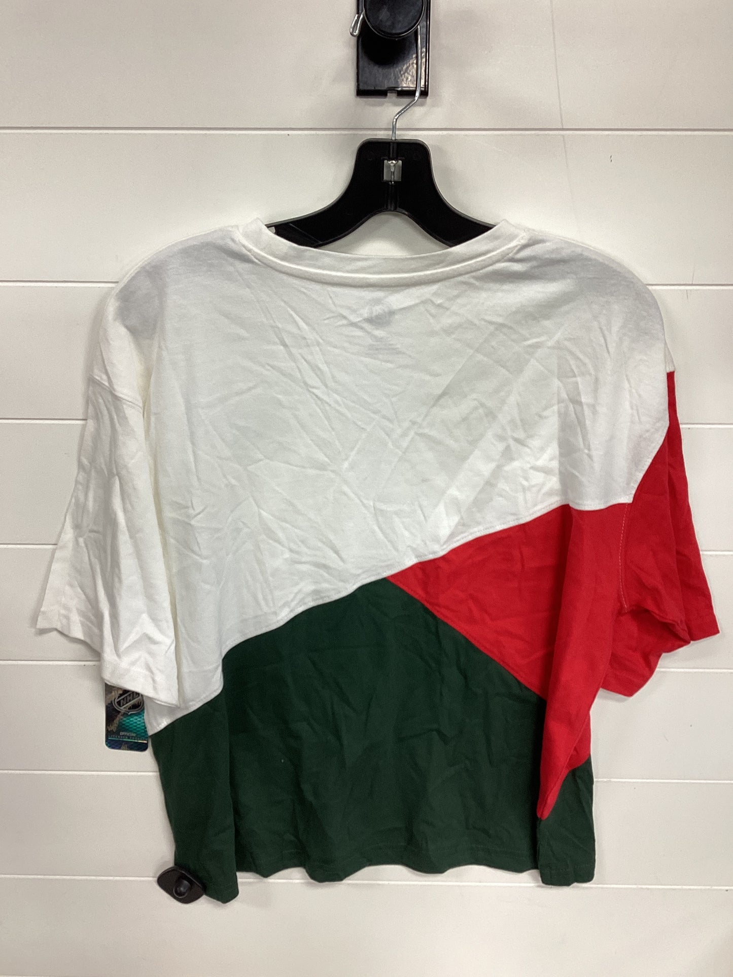 Top Ss By Nhl In Red & White, Size:M