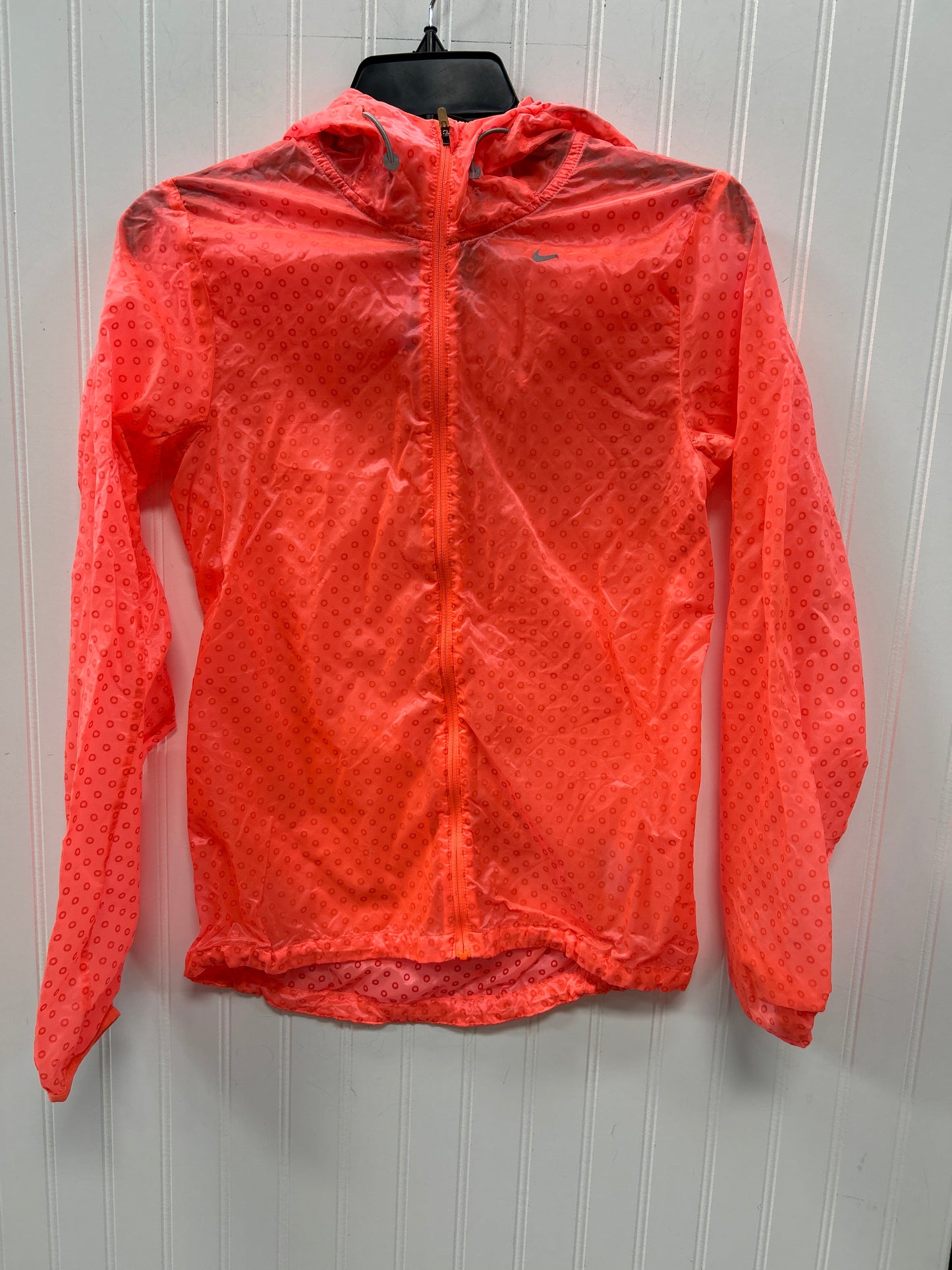 Athletic Jacket By Nike Apparel In Orange, Size:Xs